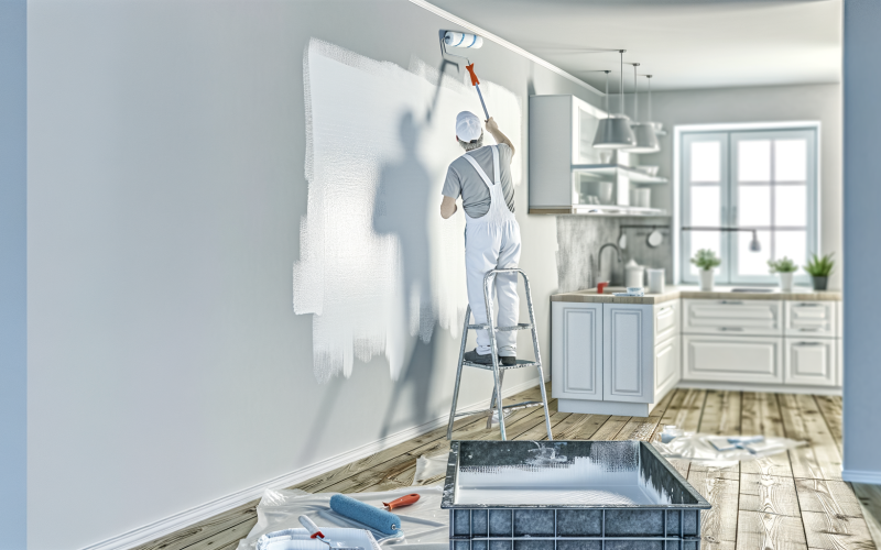 Latexfarbe streichen – ProMa Farben Hamburg