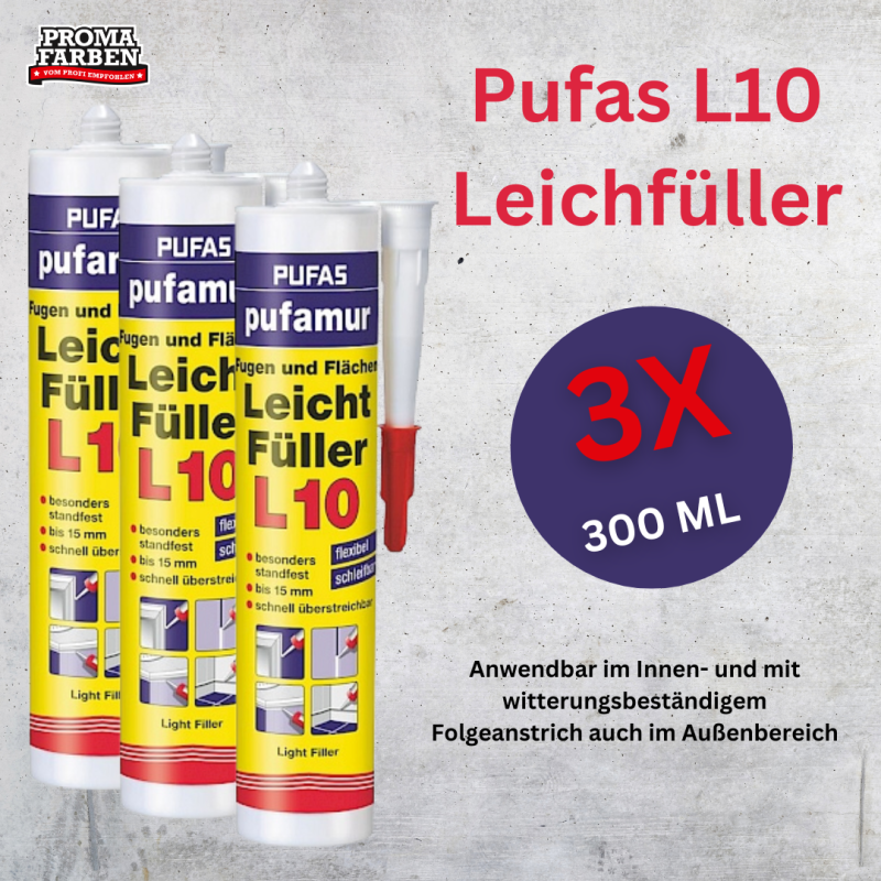 Pufas l10 pufamur Fugen und Flächen Leichtfüller L10. kaufen bei ProMa-farben.de