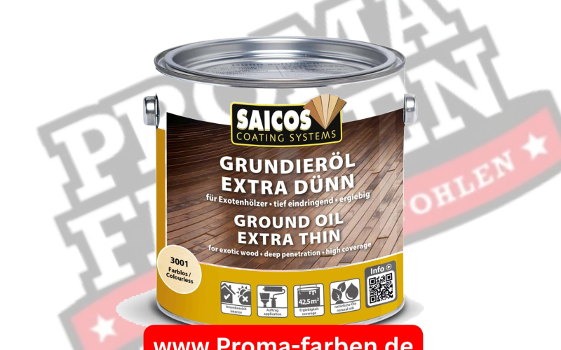 Saicos Grundieröl Extra Dünn - Grundierung für Hartholz-Fußböden kaufen bei ProMa Farben