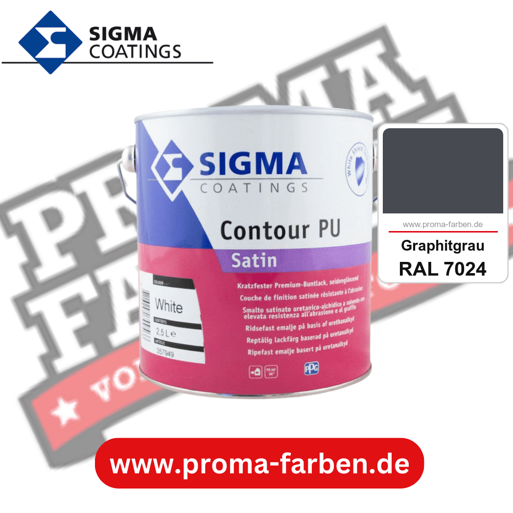 SIGMA Contour Protect PU Satin kaufen bei Proma Farben RAL 7024 Graphitgrau