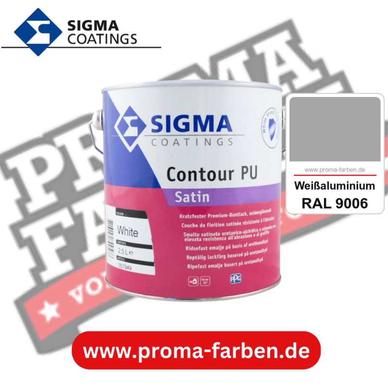SIGMA Contour PU Matt kaufen bei Proma Farben RAL 9006 Weißaluminium