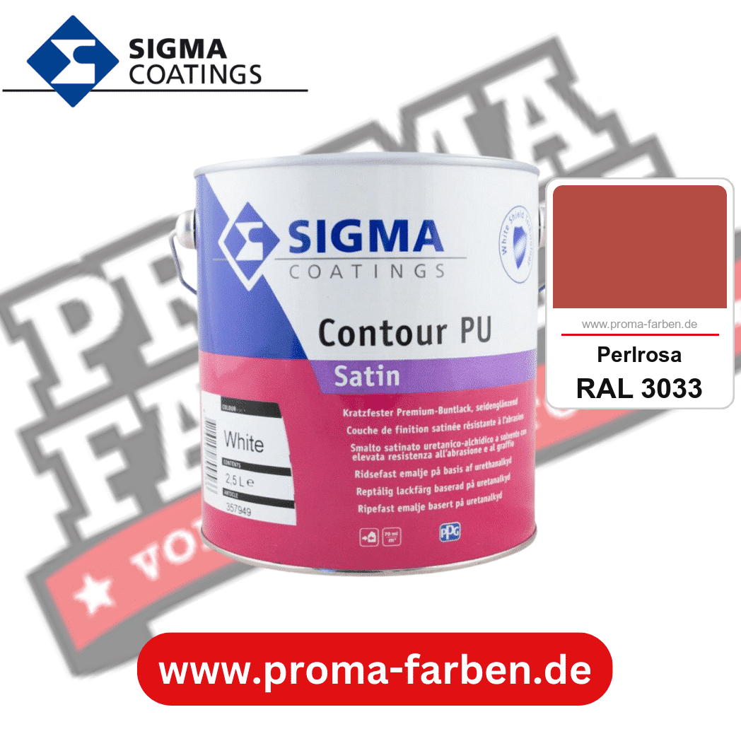 SIGMA Contour PU Satin kaufen bei Proma Farben RAL 3033 Perlrosa