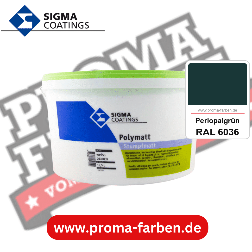 SIGMA Dekomatt Pro kaufen bei Proma Farben RAL 6036 Perlopalgrün