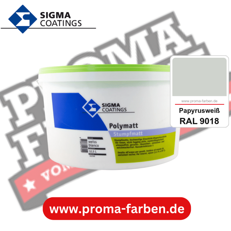 SIGMA Dekomatt Pro kaufen bei Proma Farben RAL 9018 Papyrusweiß
