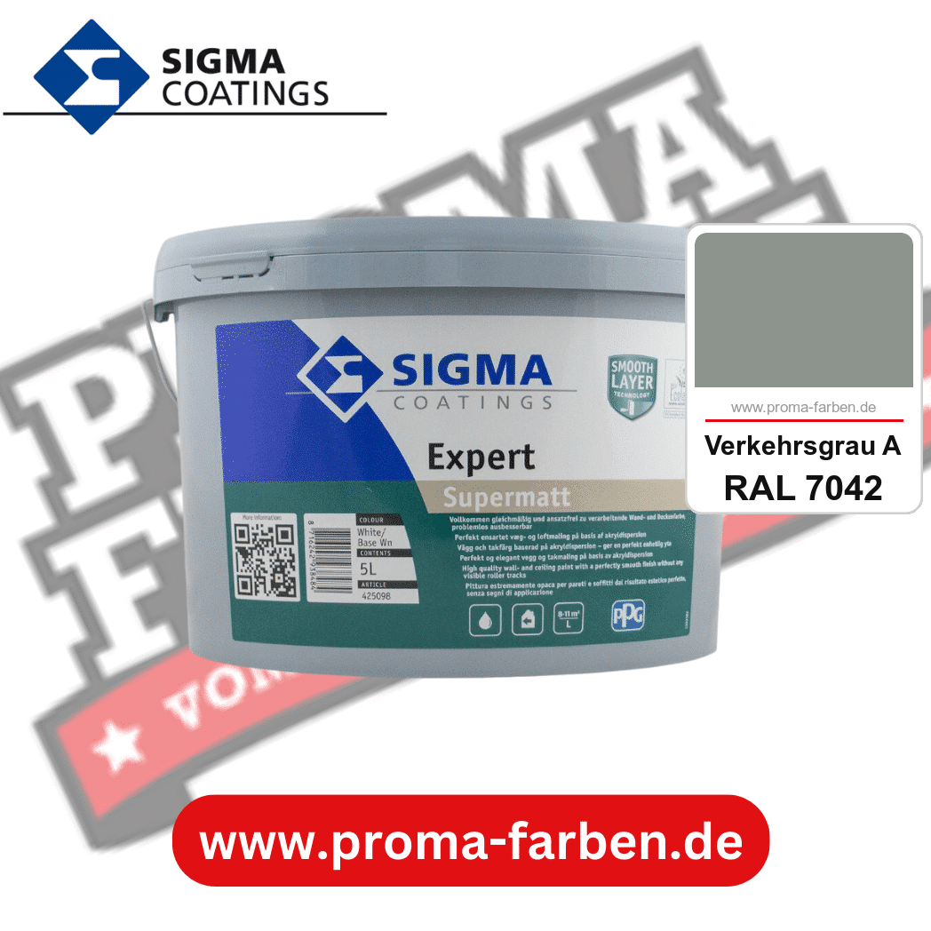 SIGMA Expert kaufen bei Proma Farben RAL 7042 Verkehrsgrau A