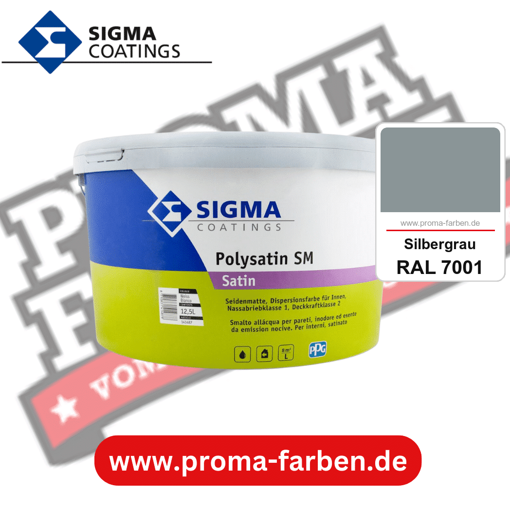 SIGMA Polygloss kaufen bei Proma Farben RAL 7001 Silbergrau