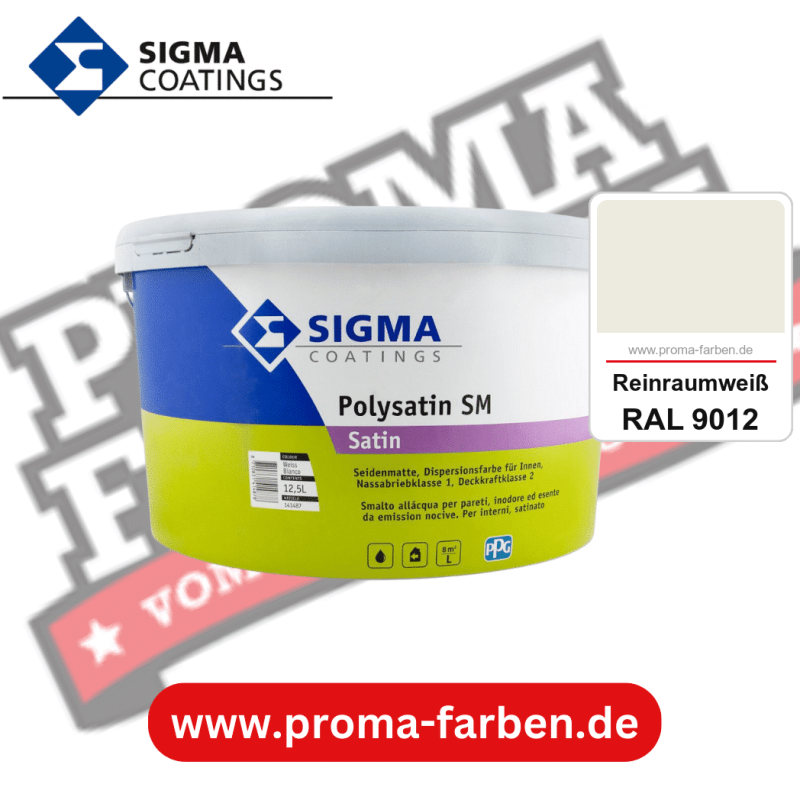 SIGMA Polygloss kaufen bei Proma Farben RAL 9012 Reinraumweiß
