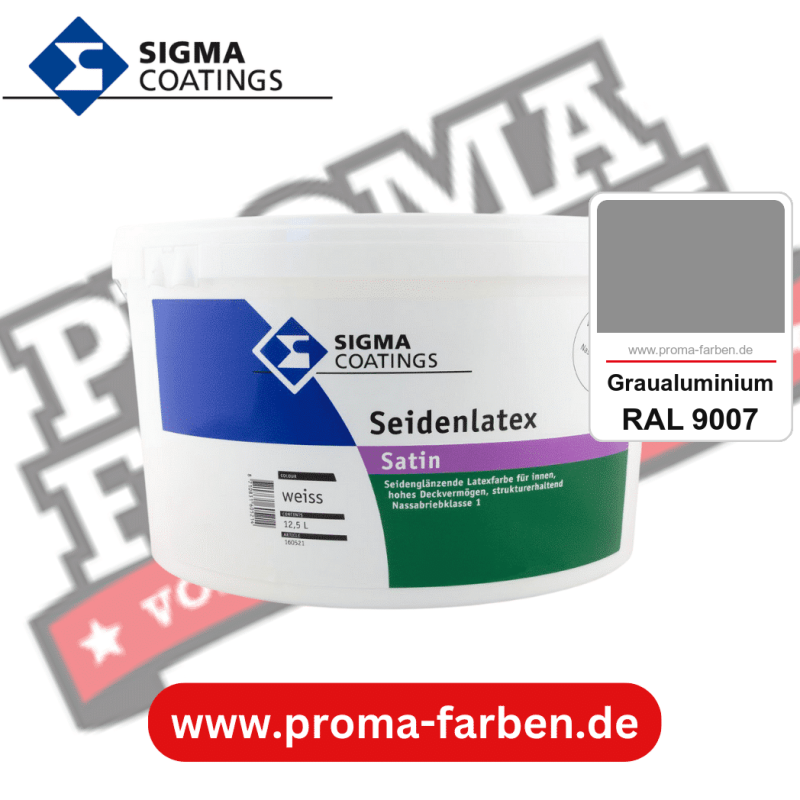 SIGMA Seidenlatex kaufen bei Proma Farben RAL 9007 Graualuminium