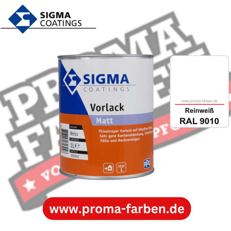 SIGMA Vorlack Aqua kaufen bei Proma Farben RAL 9010 Reinweiß
