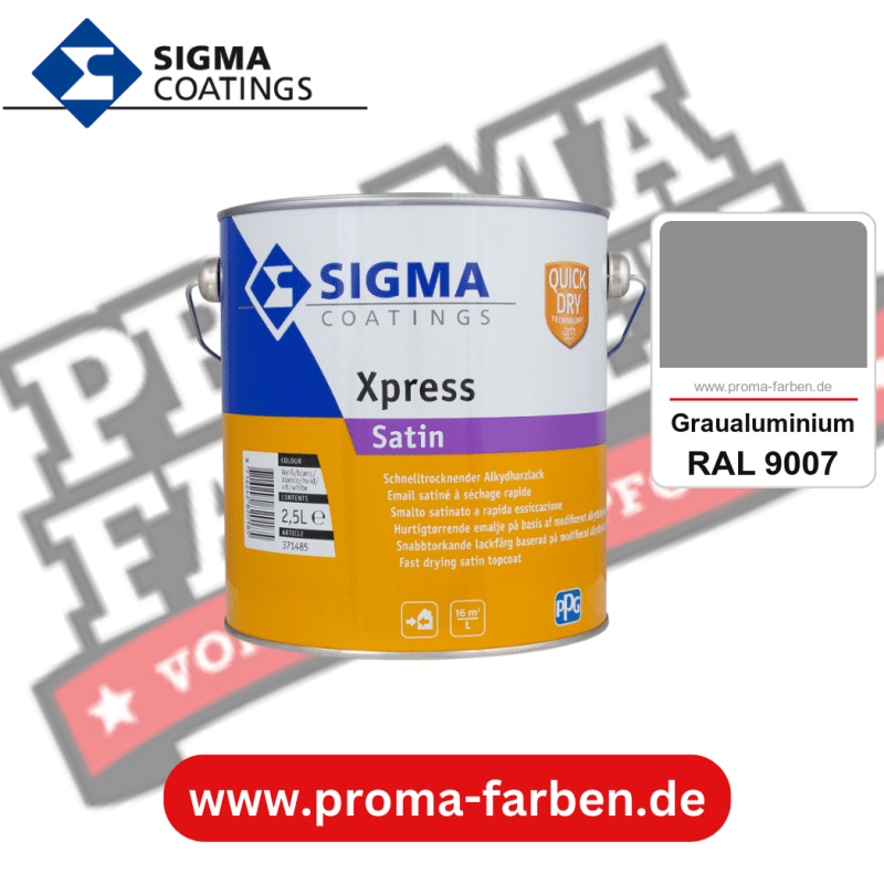 SIGMA Xpress Satin kaufen bei Proma Farben RAL 9007 Graualuminium