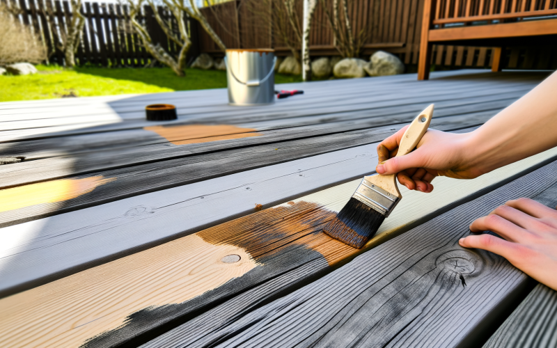 Terrassenholz streichen – ProMa Farben Hamburg