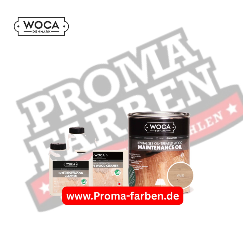 WOCA Pflegeset Intensivreiniger 1 L + Pflegeöl Weiß 1 L kaufen bei ProMa Farben