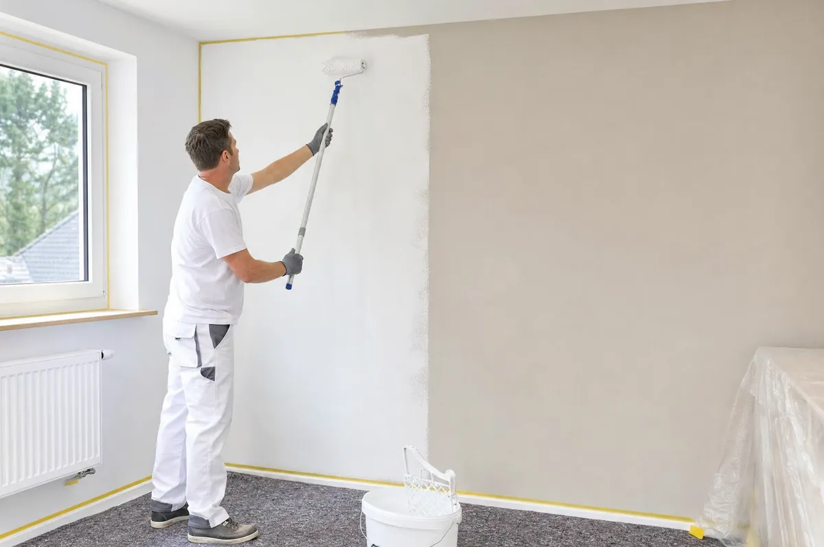 Anti-Schimmel-Farbe – Schritt 3: Ersten Anstrich auftragen | Anleitung Proma Farben