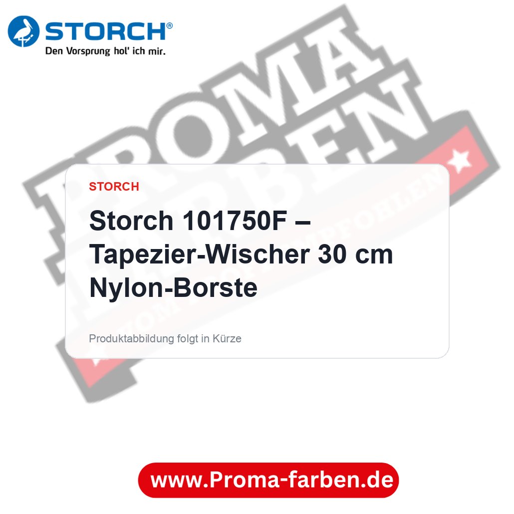 Storch 101750F – Tapezier-Wischer 30 cm Nylon-Borste – Proma Farben
