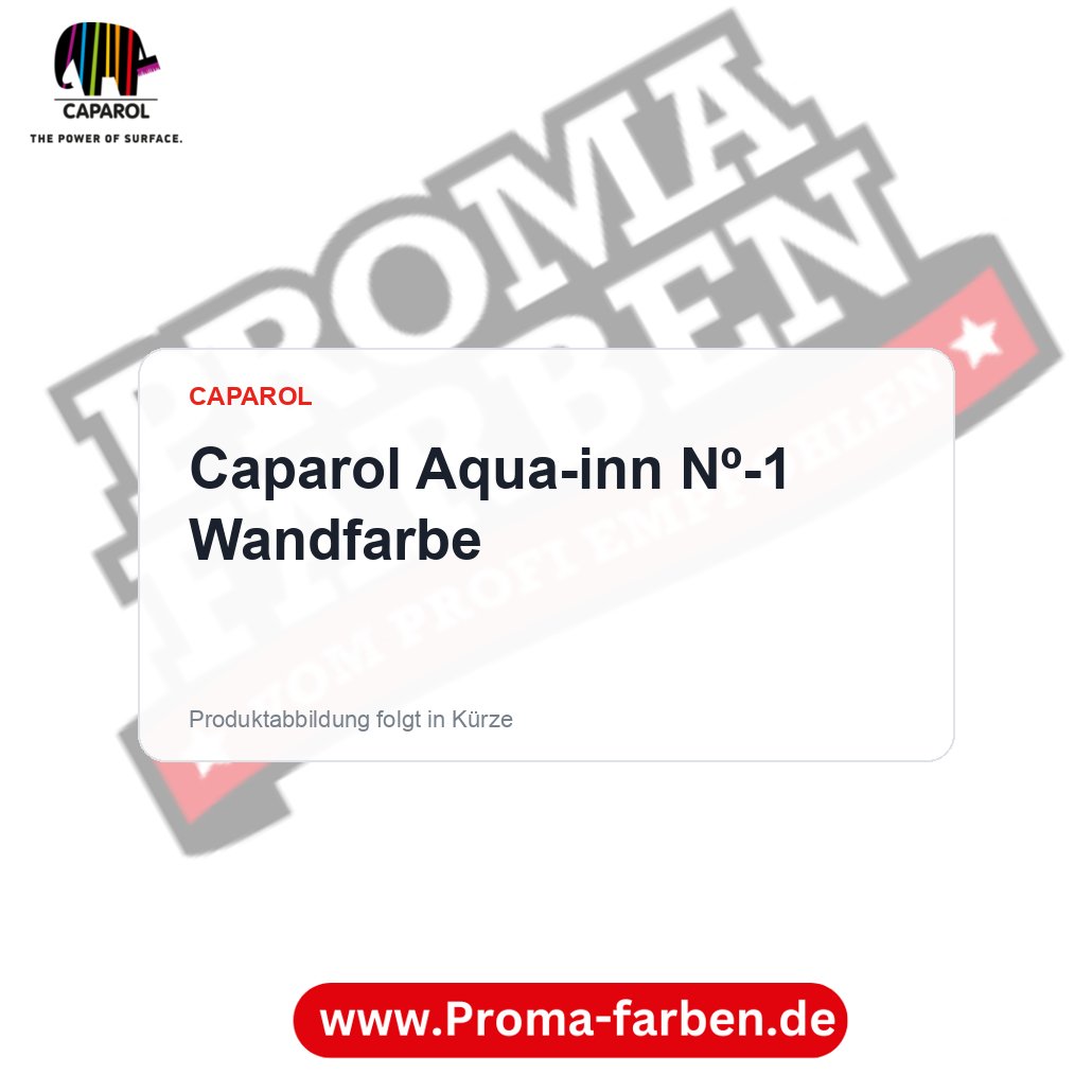 Caparol Aqua-inn Nº-1 Wandfarbe – Proma Farben