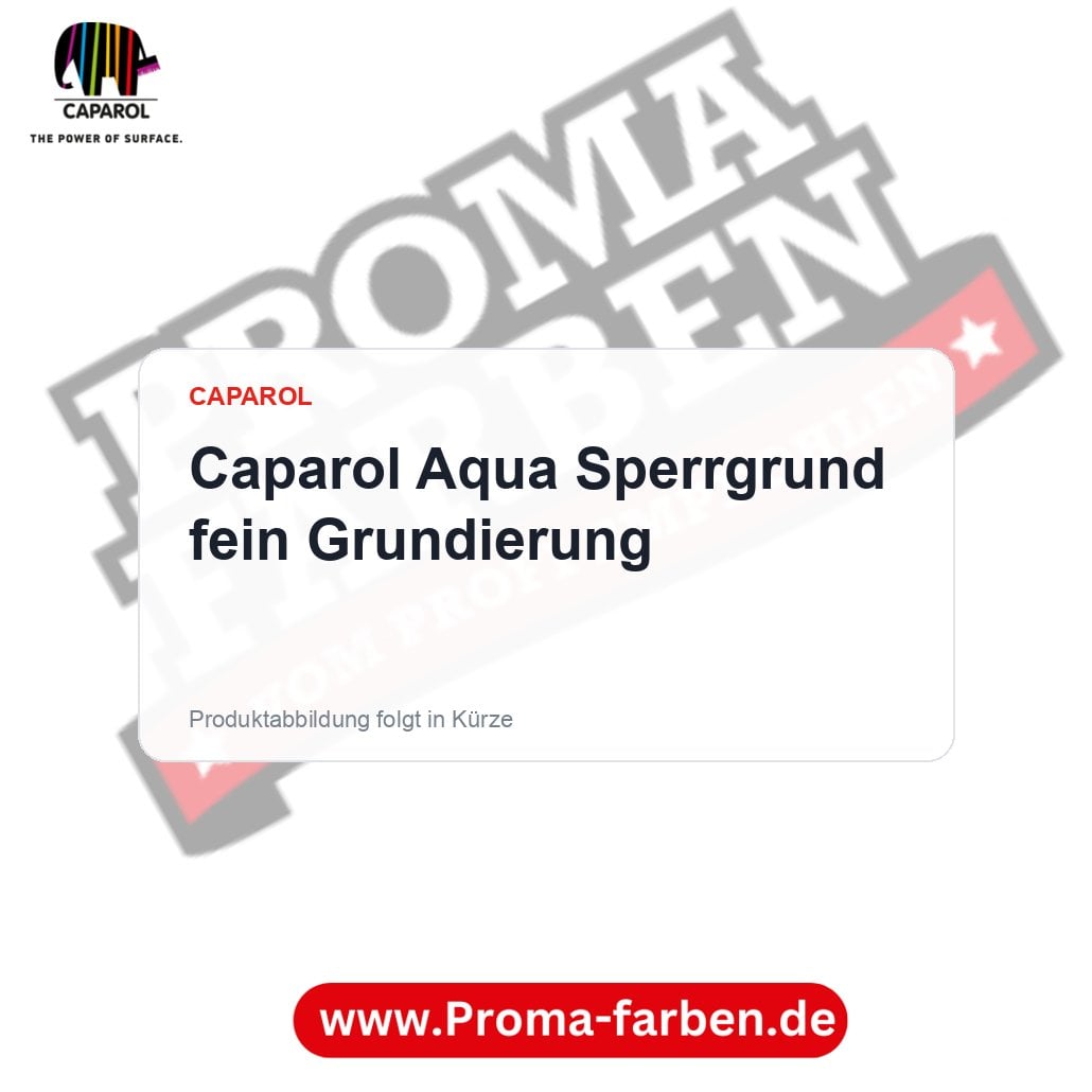 Caparol Aqua Sperrgrund fein Grundierung – Proma Farben