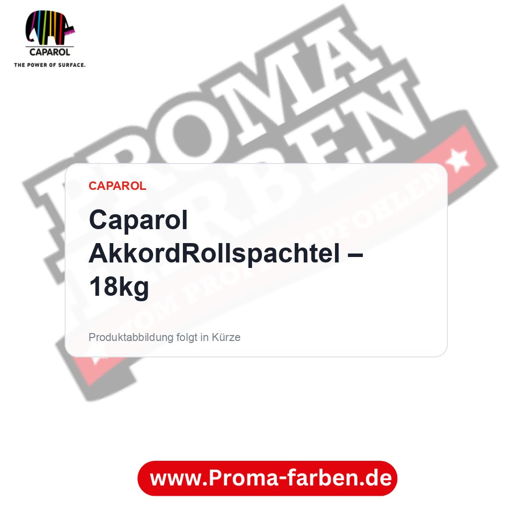 Caparol AkkordRollspachtel – 18kg – Proma Farben