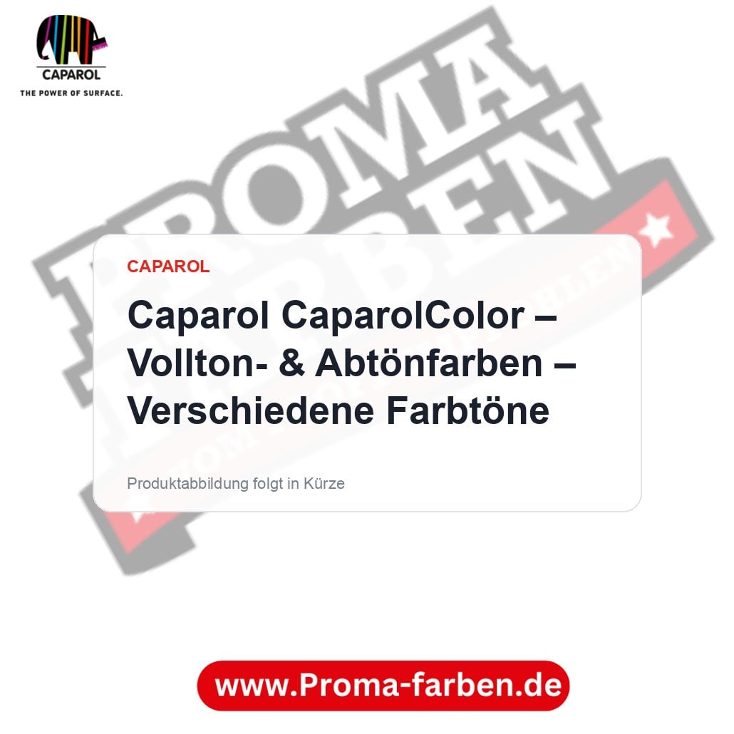 Caparol CaparolColor – Vollton- & Abtönfarben – Verschiedene Farbtöne – Proma Farben