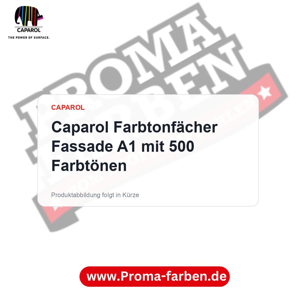 Caparol Farbtonfächer Fassade A1 mit 500 Farbtönen – Proma Farben