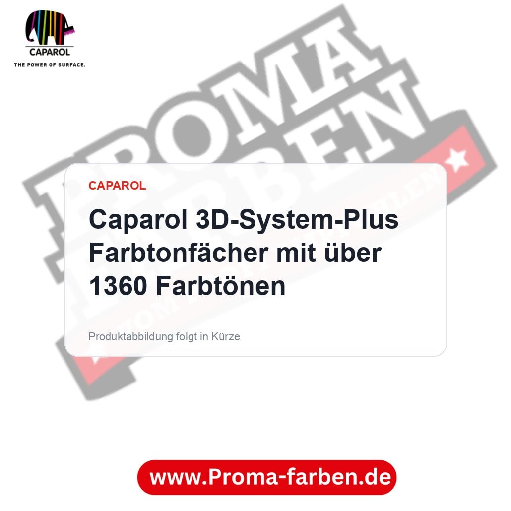 Caparol 3D-System-Plus Farbtonfächer mit über 1360 Farbtönen – Proma Farben