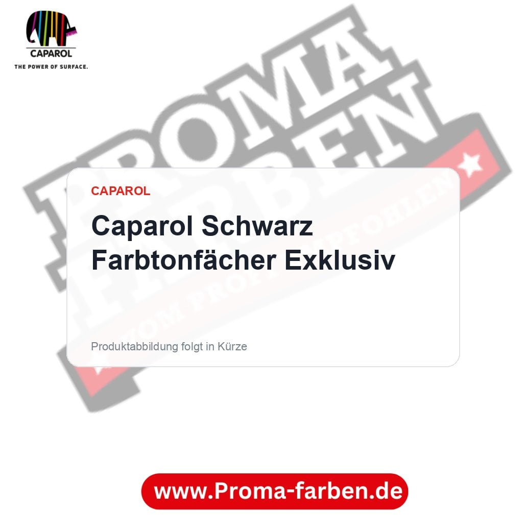 Caparol Schwarz Farbtonfächer Exklusiv – Proma Farben