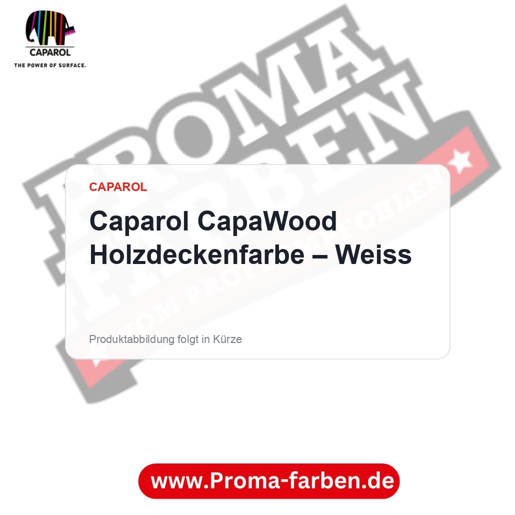 Caparol CapaWood Holzdeckenfarbe – Weiss – Proma Farben