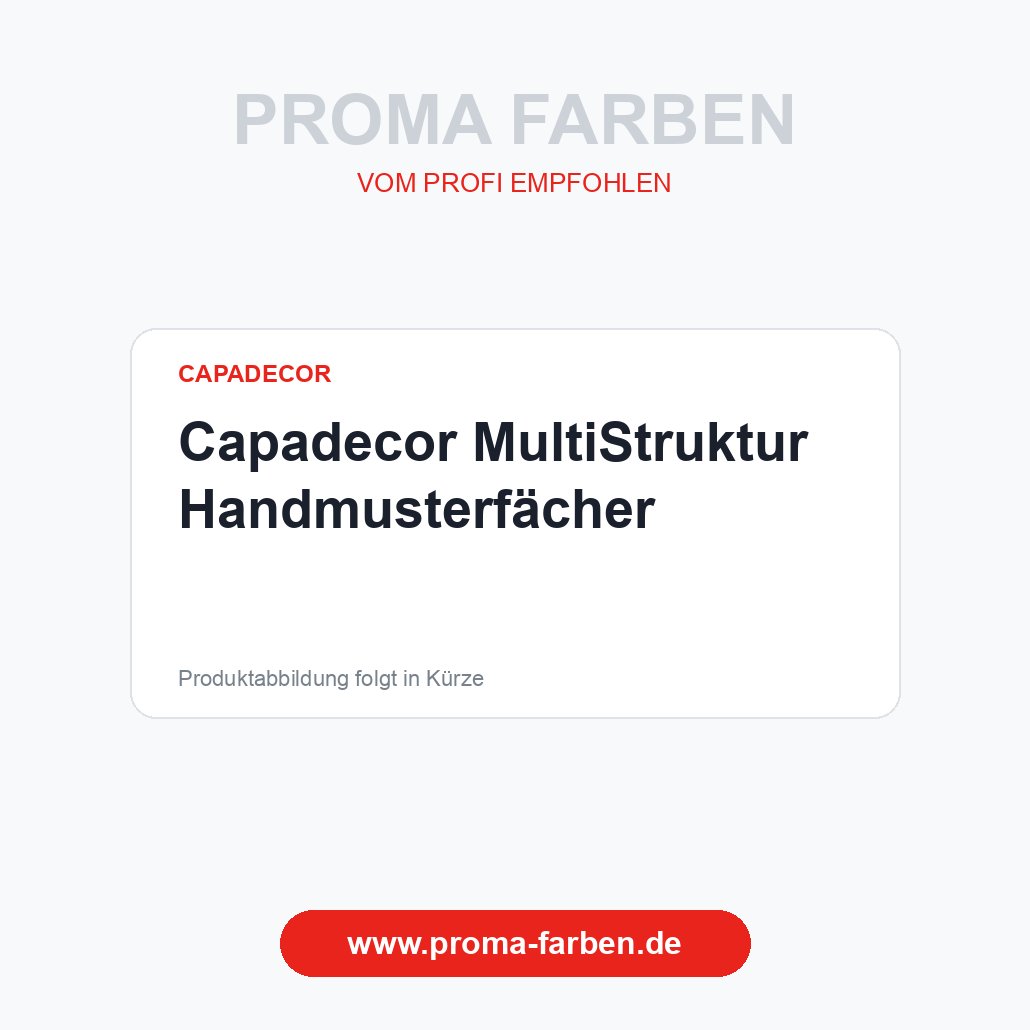 Capadecor MultiStruktur Handmusterfächer – Proma Farben