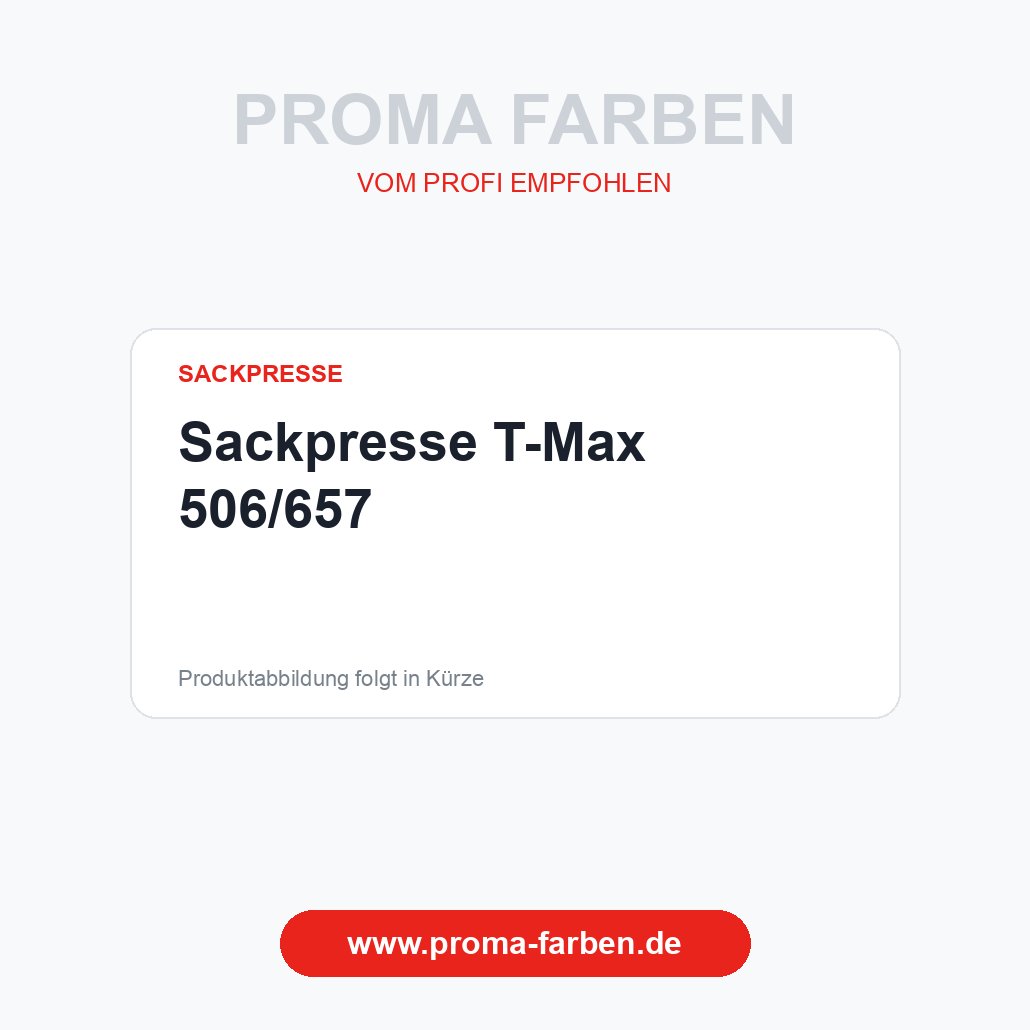 Sackpresse T-Max 506/657 – Proma Farben