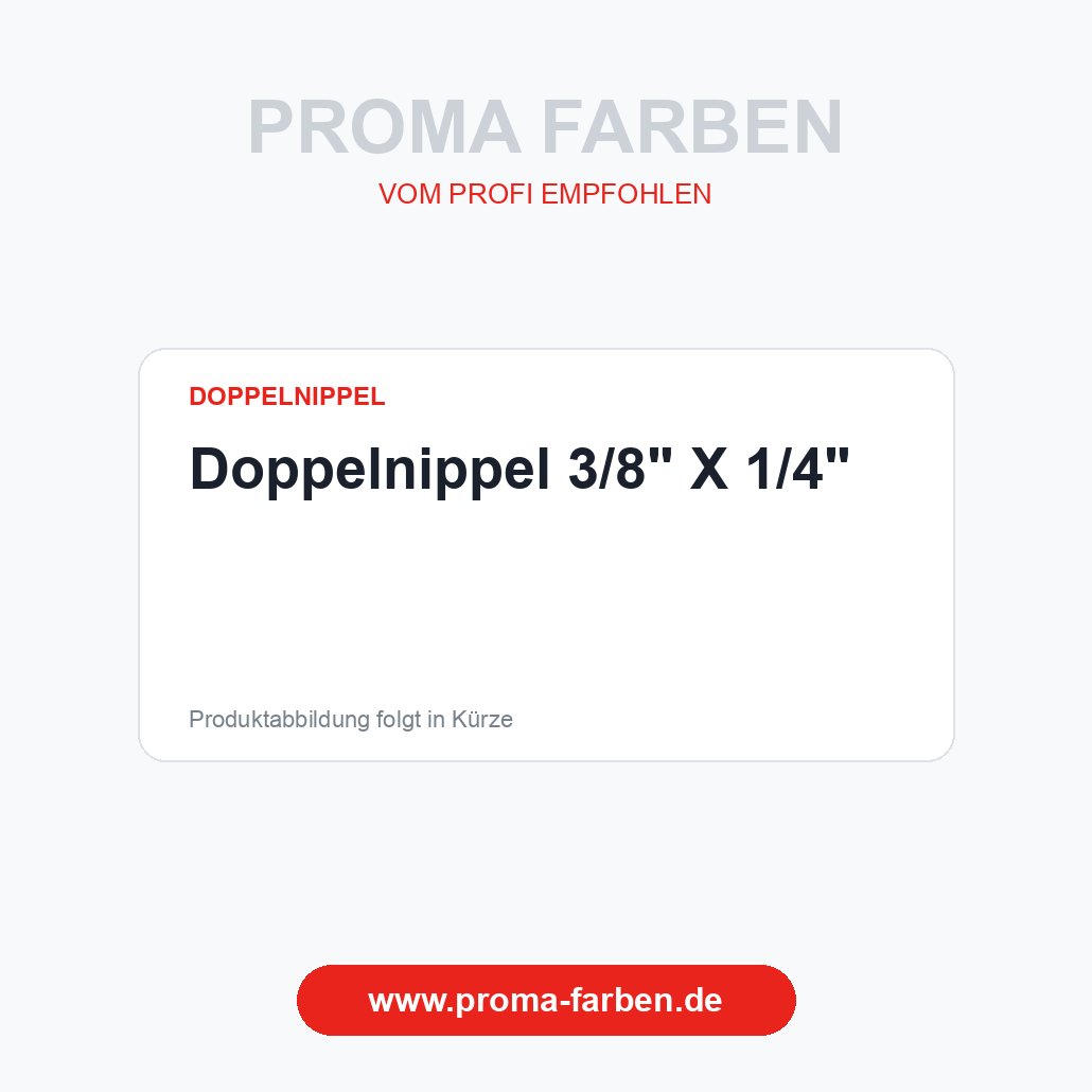 Doppelnippel 3/8″ X 1/4″ – Proma Farben