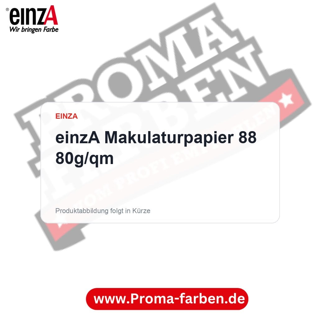 einzA Makulaturpapier 88 80g/qm – Proma Farben