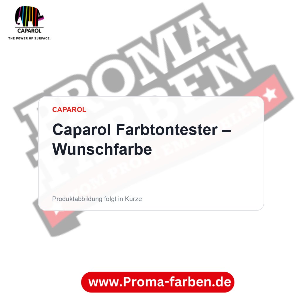 Caparol Farbtontester – Wunschfarbe – Proma Farben