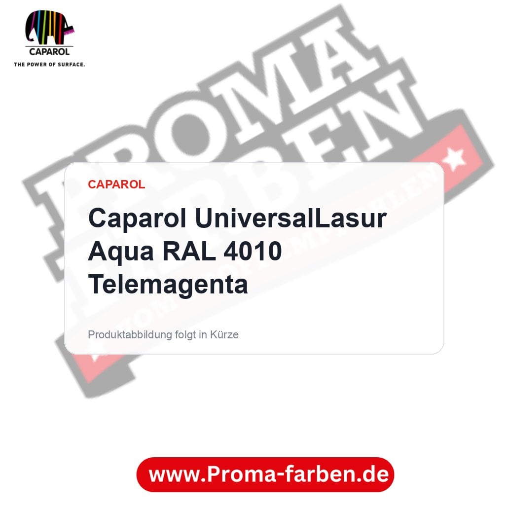 Caparol UniversalLasur Aqua RAL 4010 Telemagenta – Proma Farben