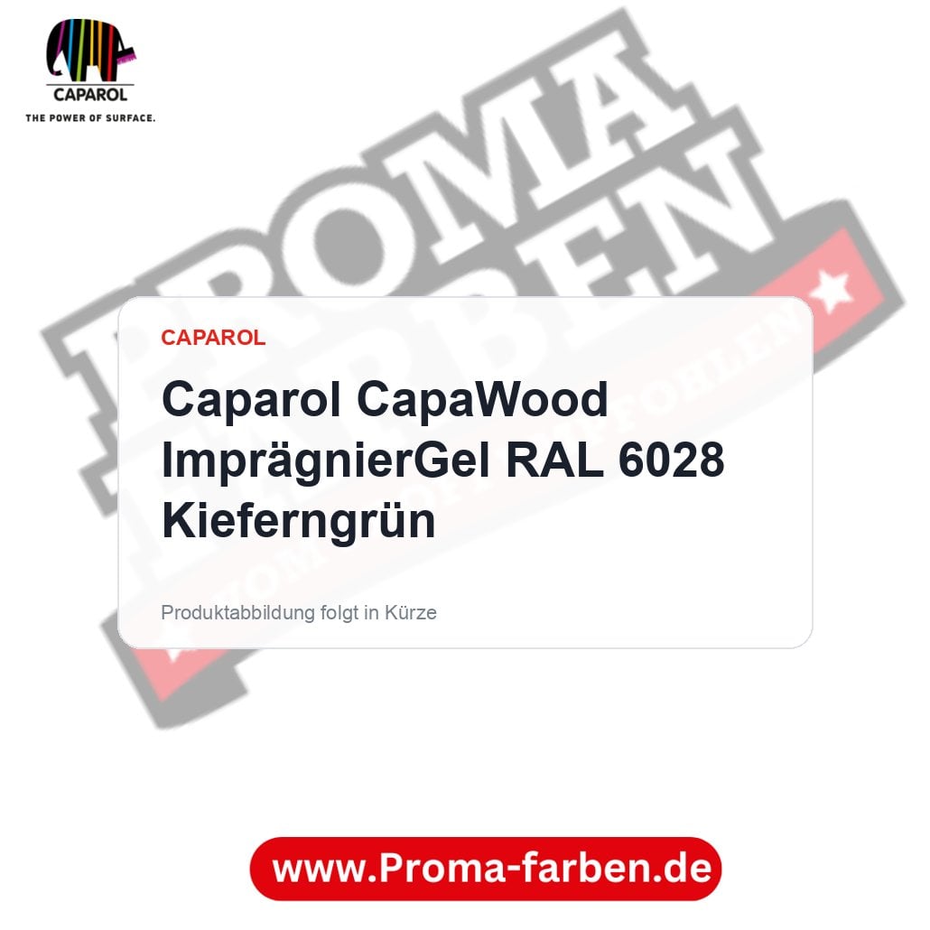 Caparol CapaWood ImprägnierGel RAL 6028 Kieferngrün – Proma Farben