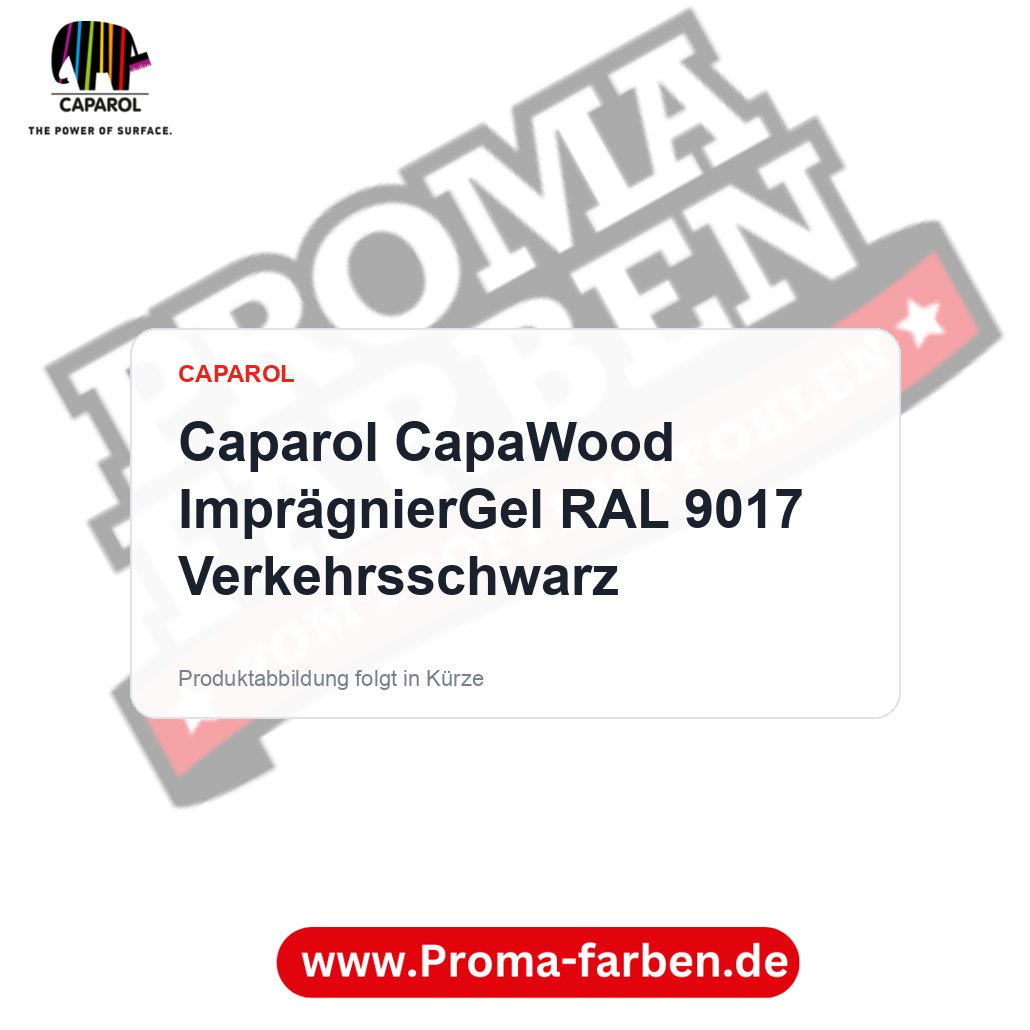 Caparol CapaWood ImprägnierGel RAL 9017 Verkehrsschwarz – Proma Farben