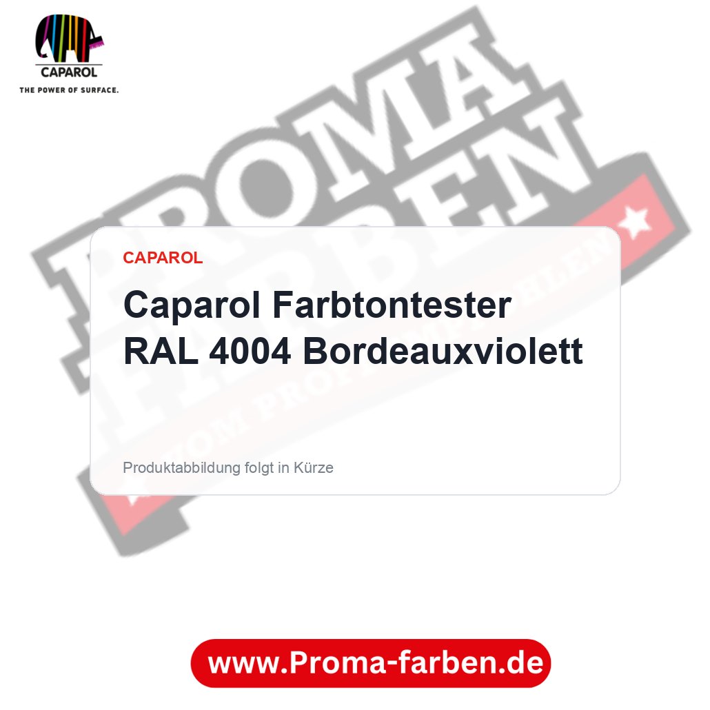 Caparol Farbtontester RAL 4004 Bordeauxviolett – Proma Farben