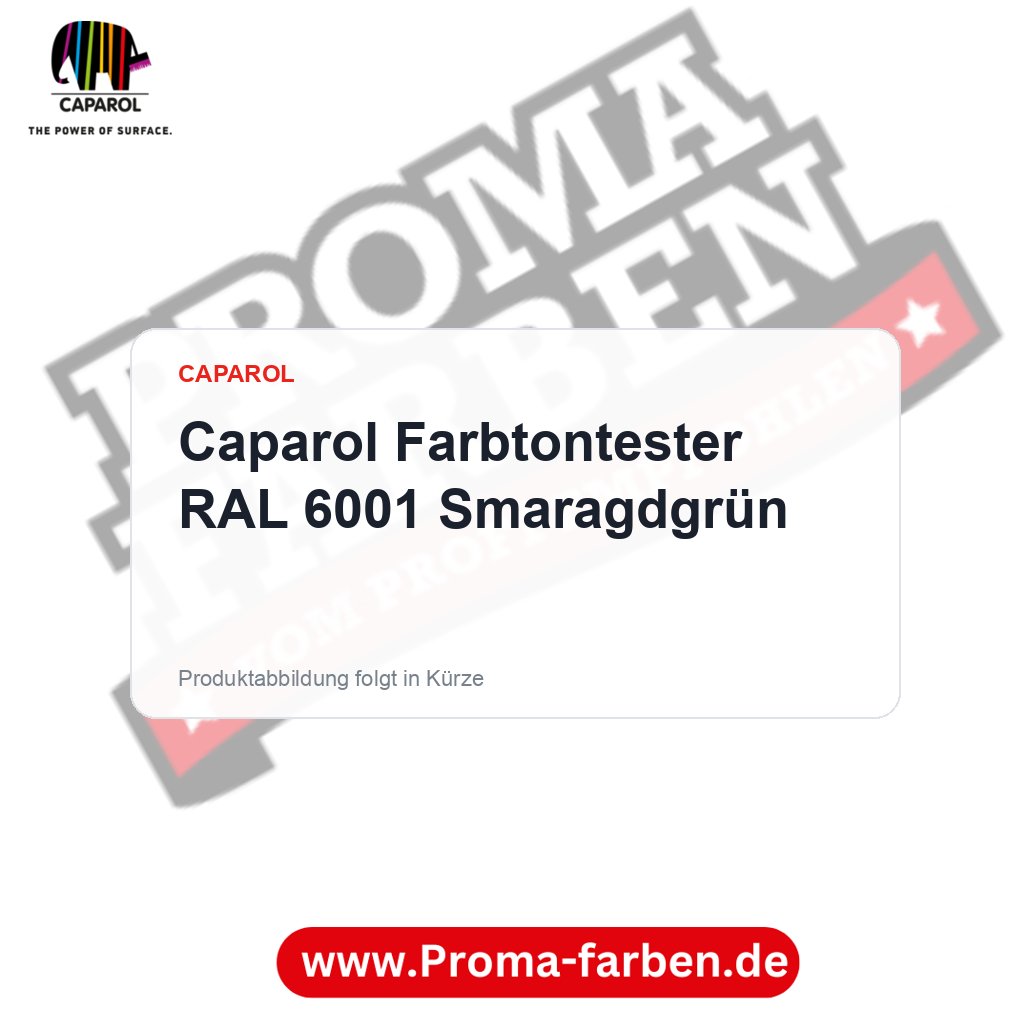 Caparol Farbtontester RAL 6001 Smaragdgrün – Proma Farben