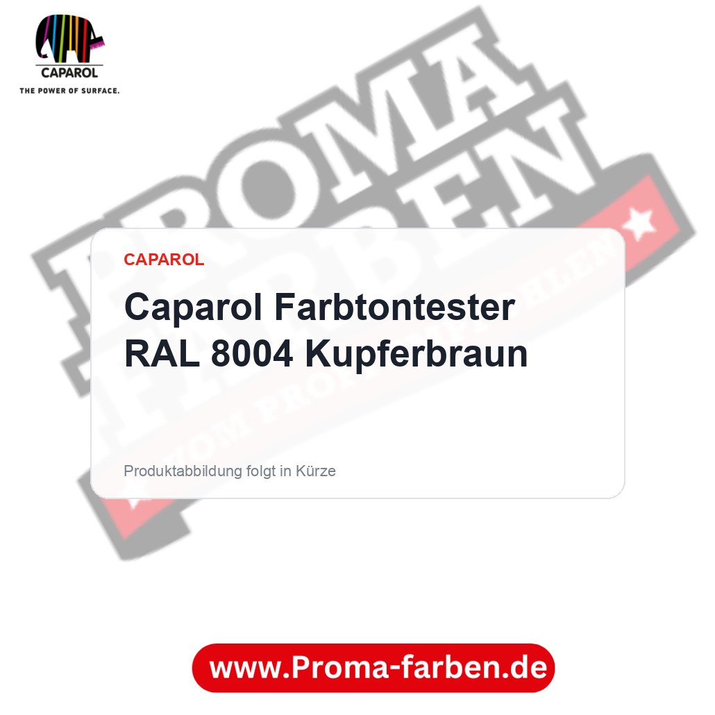 Caparol Farbtontester RAL 8004 Kupferbraun – Proma Farben