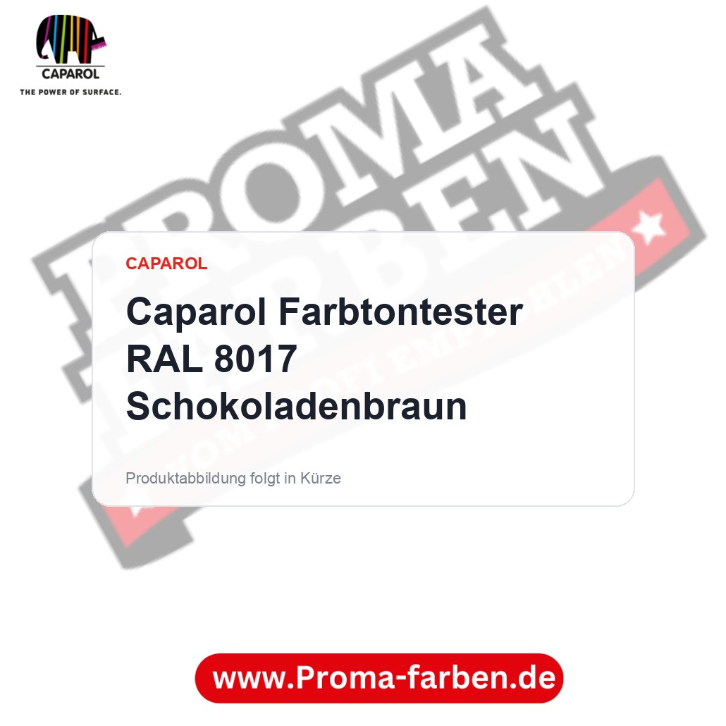 Caparol Farbtontester RAL 8017 Schokoladenbraun – Proma Farben