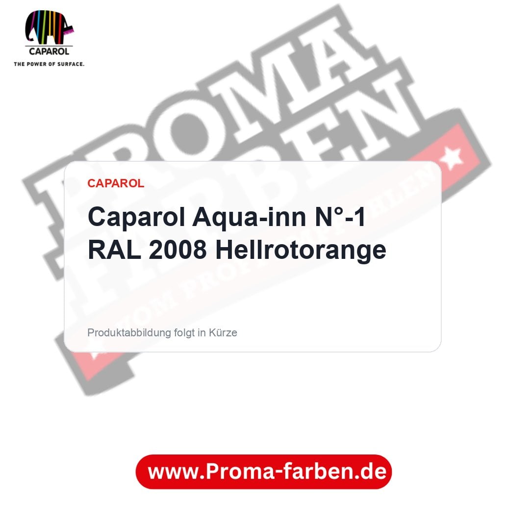 Caparol Aqua-inn N°-1 RAL 2008 Hellrotorange – Proma Farben