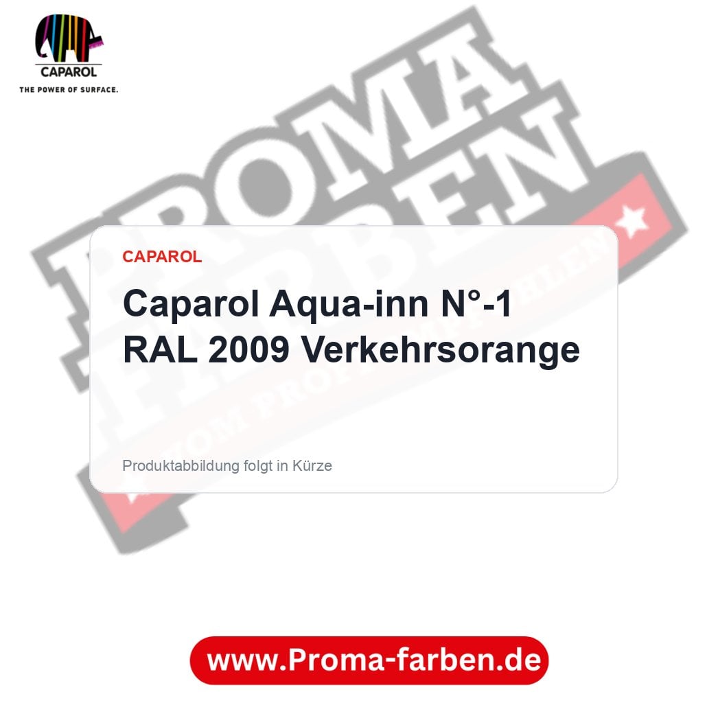 Caparol Aqua-inn N°-1 RAL 2009 Verkehrsorange – Proma Farben