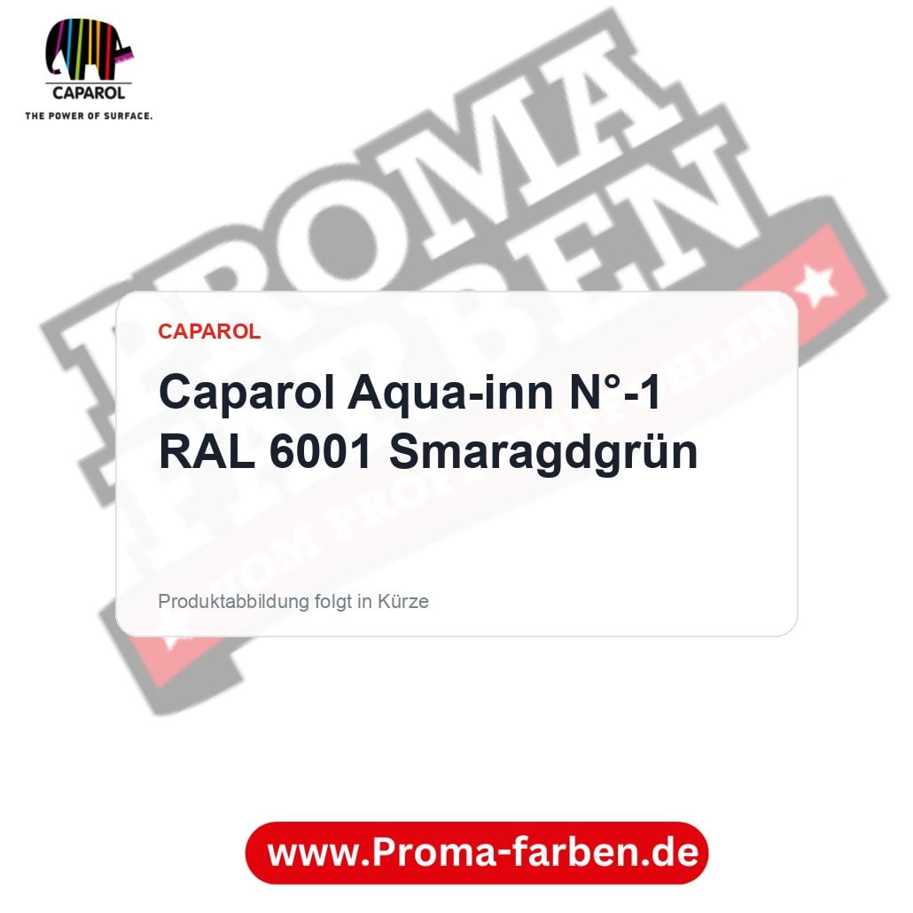 Caparol Aqua-inn N°-1 RAL 6001 Smaragdgrün – Proma Farben