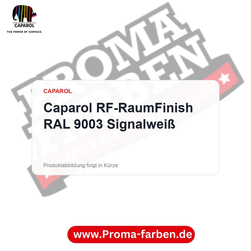 Caparol RF-RaumFinish RAL 9003 Signalweiß – Proma Farben