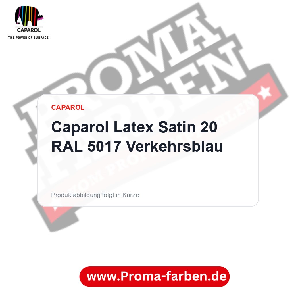 Caparol Latex Satin 20 RAL 5017 Verkehrsblau – Proma Farben