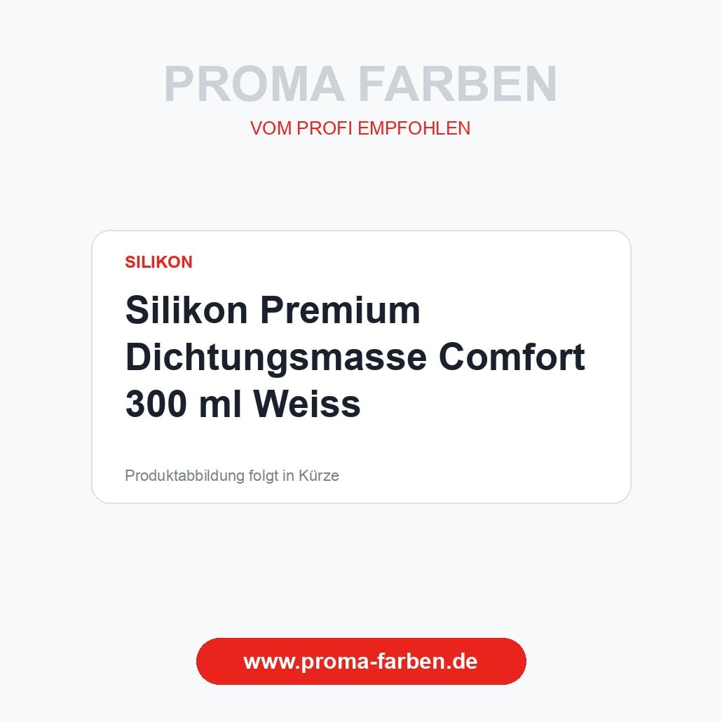 Silikon Premium Dichtungsmasse Comfort 300 ml Weiss – Proma Farben